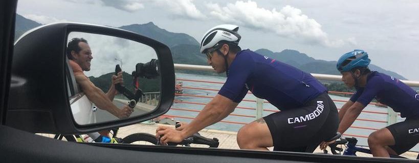 filming road cycling vietnam