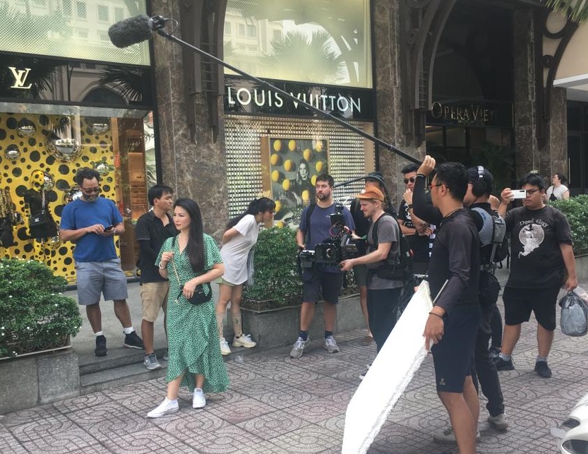 filming for singapore airline ho chi minh city vietnam